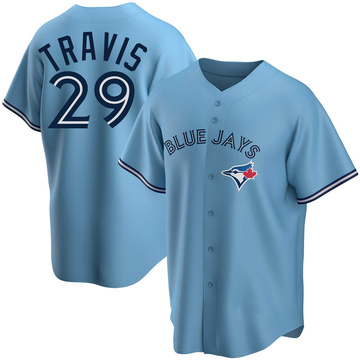 Men's Majestic Toronto Blue Jays #29 Devon Travis Grey Road Flex